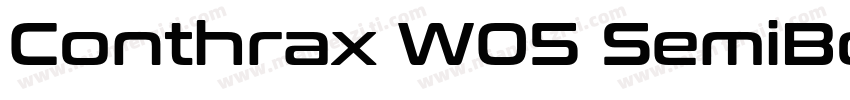 Conthrax W05 SemiBo字体转换